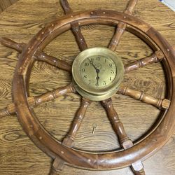 Chelsea Clock With Ship Helm