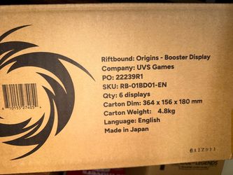 Riftbound Origins - Booster Display Case - Origins (OGN)