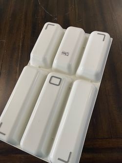 IKEA White Plastic Drawer Organizer Tray
