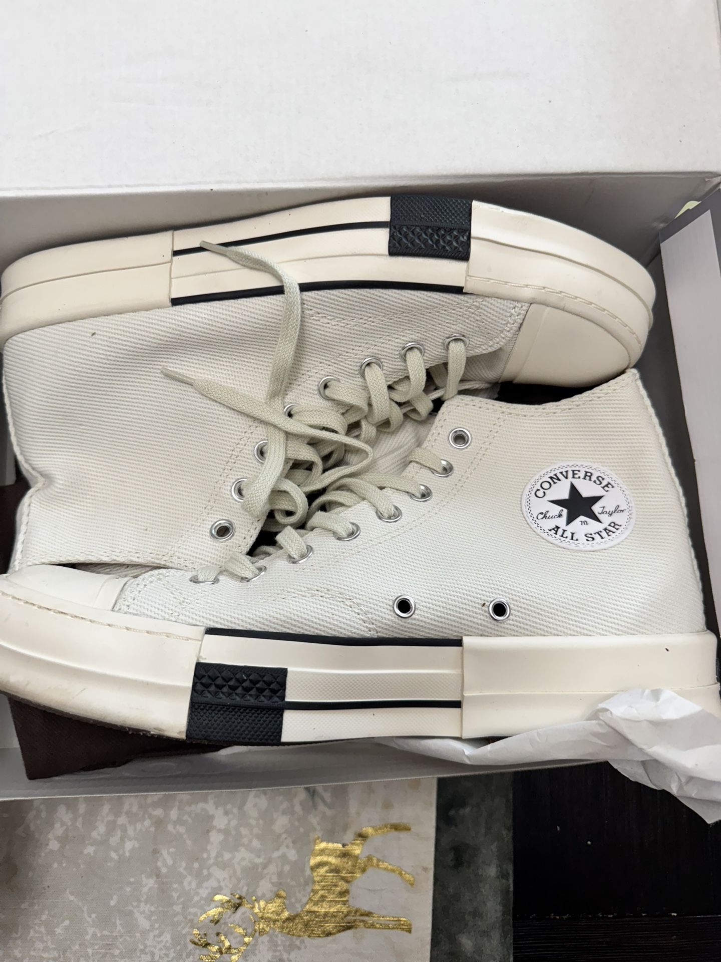 Rick Owen’s X Converse Chuck 70s White Size 10 Men’s Used
