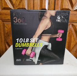 Flow 360 10 lb set dumbbells (5 lbs each)