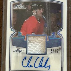 Hockey Card —> Chris Chelios Autograph And Patch  /12
