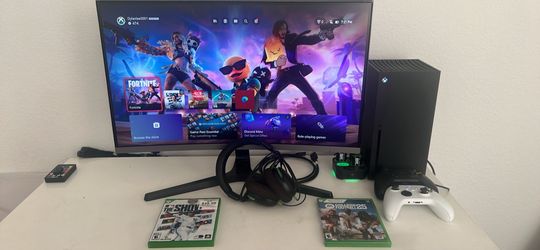 Xbox Series X Gaming Setup With Curved Monitor