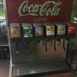 Soda Machine With All Required Equipment