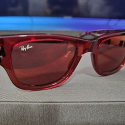Ray-Ban RB0840 Mega Wayfarer Sunglasses (Pink Brown Red) Brand New