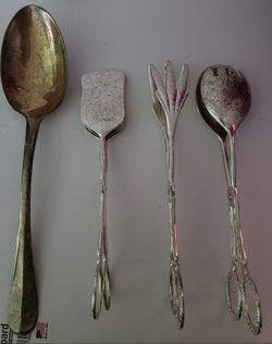 Silver plated serving utensils EUC 4