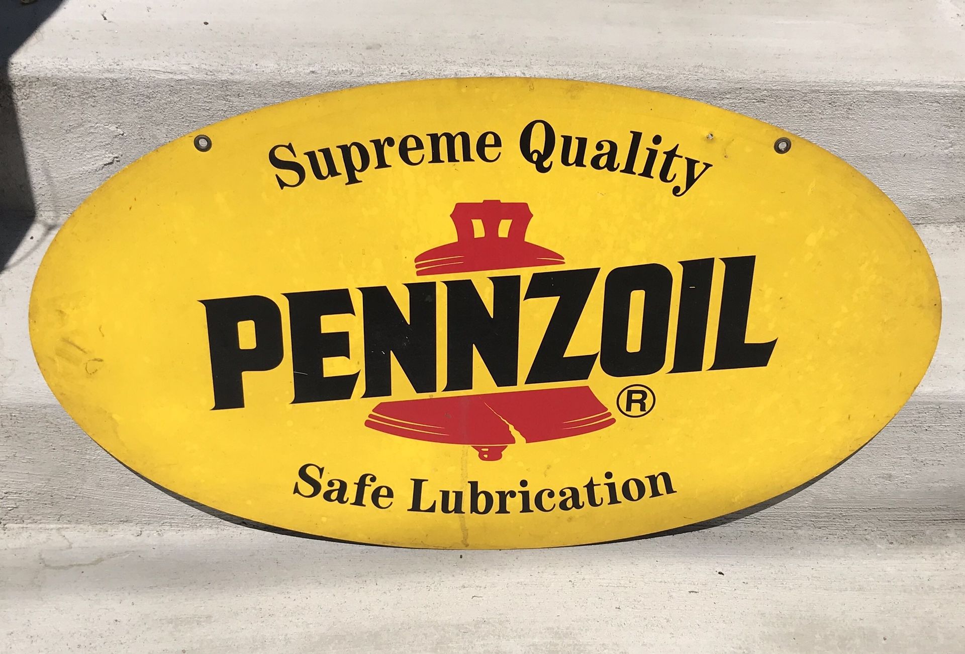 1970s Pennzoil Sign - 31” Double Sided