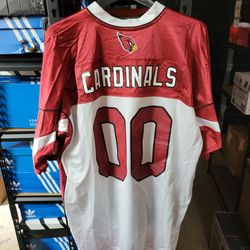 *NEW* NFL Arizona Cardinals #00 Reebok Team Jersey Men's 2XL Team Equipment NWOT