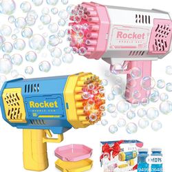 Bubble Gun, color: purple, pink, and blue