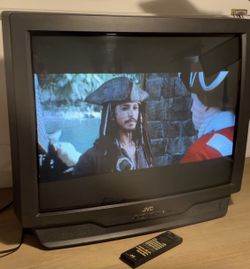 JVC CRT TV AV-32020 32-Inch retro gaming television with Remote