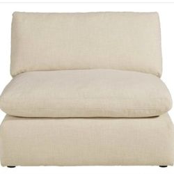 Large cream beige sofa section /chair Elyza Linen sectional by Ashley Furniture