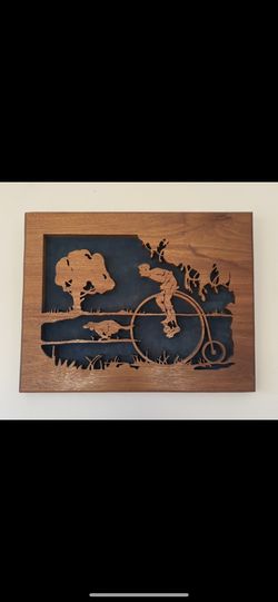 Mid Century Modern Laser Cut Plaque