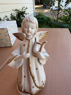 Vintage Schmid Musical Angel Figurine (Japan, Original Box)