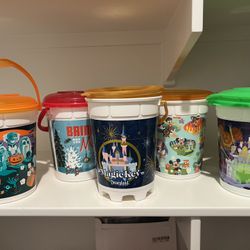 Lot Of 5 Disneyland Popcorn Buckets 