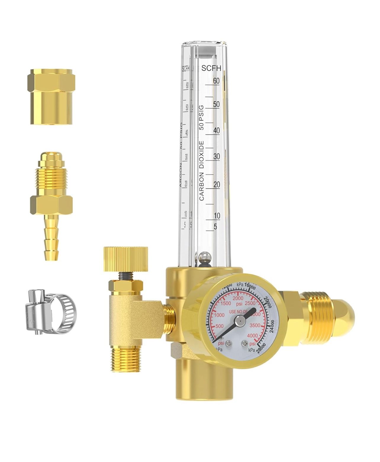 Yeswelder Argon/CO2 Mig Tig Flow Meter Gas Regulator Gauge Welding Weld