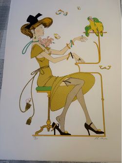 Le Parrot by Philippe Noyer Serigraph