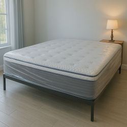 Brand New King Size Pillow Top Mattress – 14” Thick for Superior Comfort. Direct from Factory. Also Available: Twin, Full & Queen. Fast Same-Day Deliv