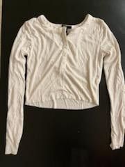 Forever 21 White Long Sleeve Small