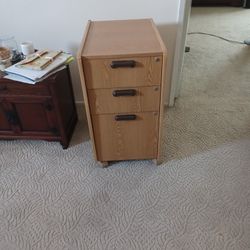 Versatile Cabinet.  1 Drawer For Fileing And 2 For Stationary 