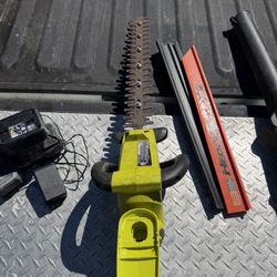 Hedge Trimmers And Leaf Blower