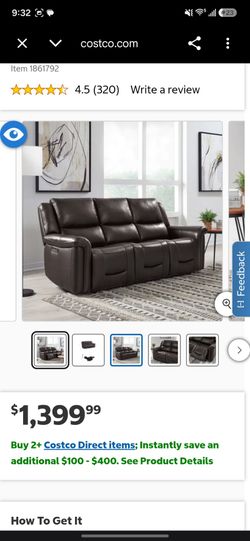 Power recliner couch
