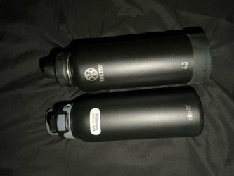 Two Black Hydroflasks