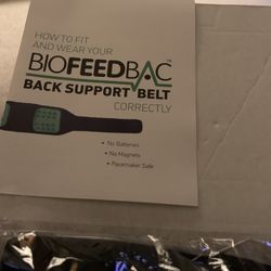 New Biofeedbac Back Support Belt. 