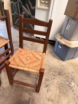 Vintage ladder back chairs