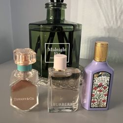 Tiffany & Co, Burberry, Gucci Flora Mini Perfume Set
