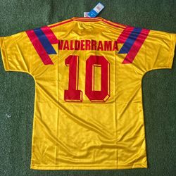 Vintage Retro Adidas Colombia 1994 World Cup Carlos Valderrama Soccer Home