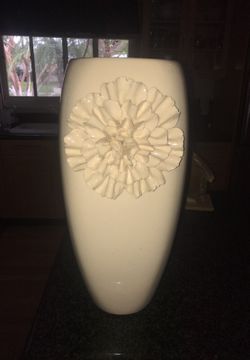 Ivory Flower Vase from Pier 1