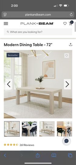 Plank Beam dining table