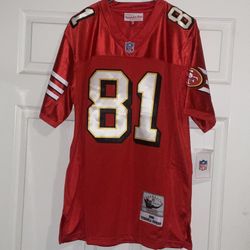 San Francisco 49ers Terrell Owens Mitchell and Ness Sewn Stitched 1996 On-Field Home Jersey Adult men’s size small New with tags 