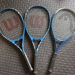 Three Tennis Racket