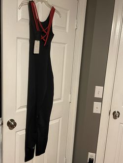 Audris Rijo Bodysuit Black/Red Size M