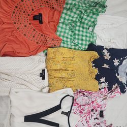bundle women size M shirts (8 pieces)