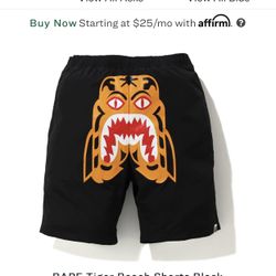BAPE Tiger Beach Shorts (Black)