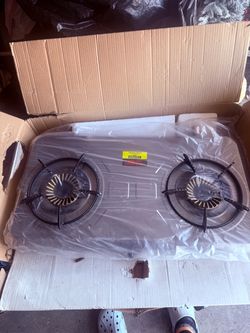 Double Burner Propane Gas Stove