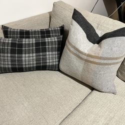 Throw Pillow Set (3) - Modern Neutral Couch & Sofa Accent Pillows New