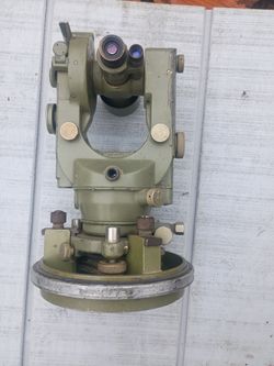 Vintage Theodolite with bulletproof case