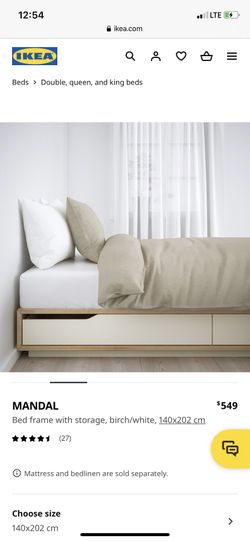 IKEA Platform MANDAL Bed Frame, Black for Sale in Portland, OR 