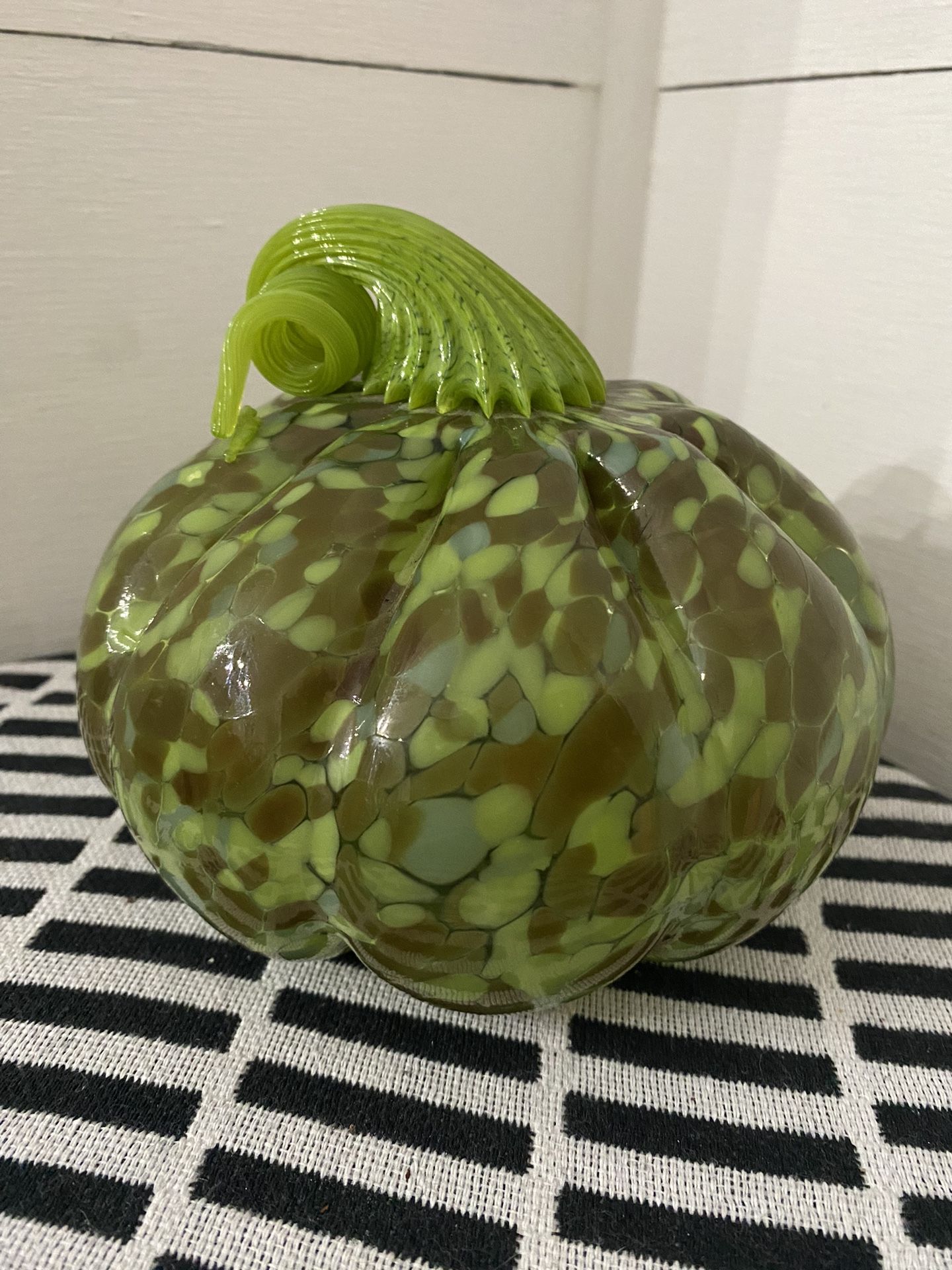 Hand Blown Glass Pumpkin Artist Signed