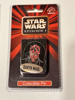 Vintage 1999 Star Wars Episode I Darth Maul Collectible Pin Applause NIB Sealed