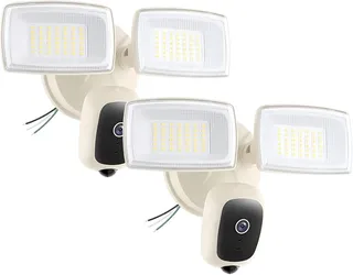 Onforu 2K Hardwired Floodlight Camera, 3500LM Motion Activated Outdoor Security Camera, 5G/2.4G WiFi Color Night Vision
