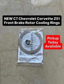 Brand New C7 2014-2019 Chevrolet Corvette Z51 Front Brake Rotor Cooling Rings (1 Available)