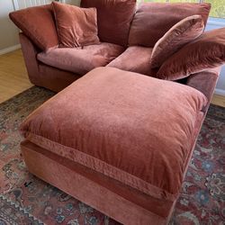 BRAND NEW Joybird Bryant Ottoman - Harper Cinnamon 