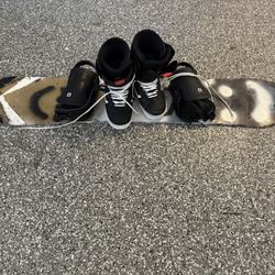 Sims Snowboard, Union bindings, Vans Boots