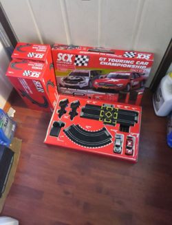 True collectible exclusive to target, scx compact racing car track set,