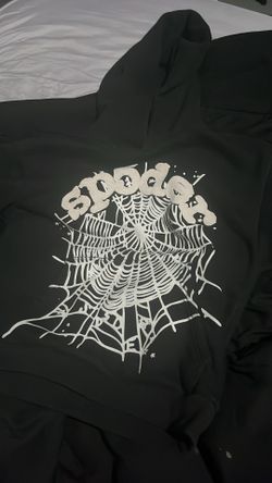 Black and white sp5der hoodie