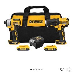 DEWALT 20V MAX Cordless Drill and Impact Driver, Power Drill Brushless 2-Tool Power Tool Combo Kit, Includes 2 Batteries, Charger and Bag (DCK277D2)